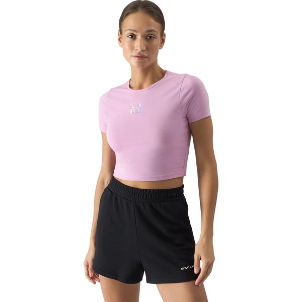 Koszulka damska 4FWSS24TTSHF1269 4F - jasny róż