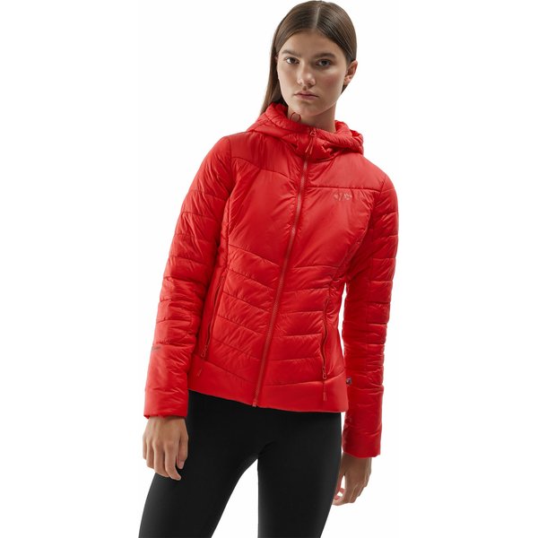 Kurtka puchowa damska 4FAW23TDJAF279 4F - czerwony