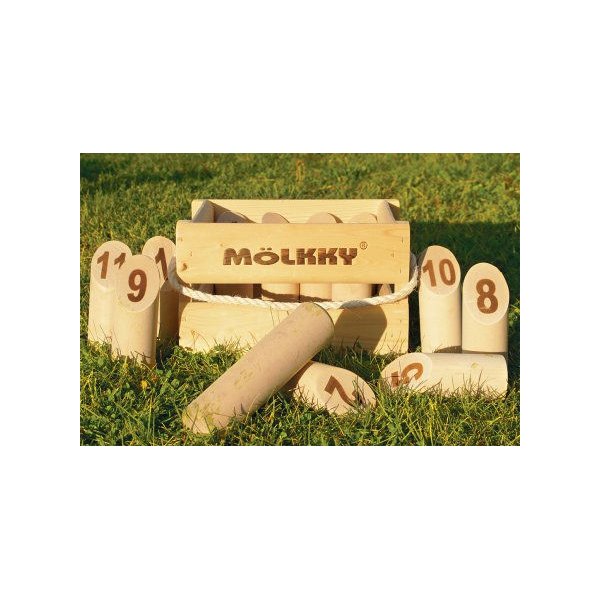 Gra plenerowa w drewnianej skrzynce Molkky Tactic