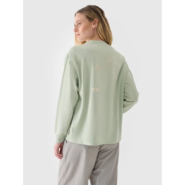 Longsleeve damski TLONF311 4F - oliwkowy