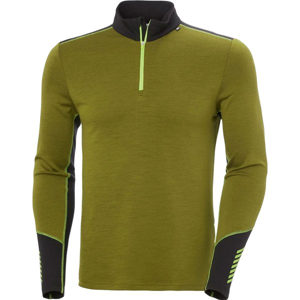 Bluza męska Lifa Merino Midweight 1/2 Zip Helly Hansen - olive green