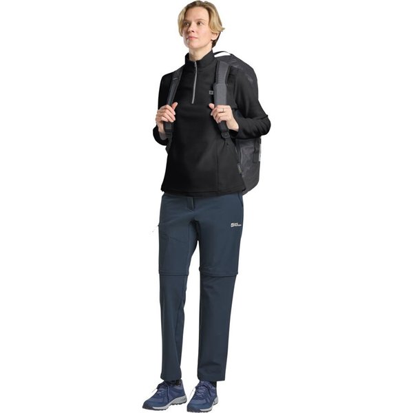 Bluza polarowa damska Taunus Jack Wolfskin - black