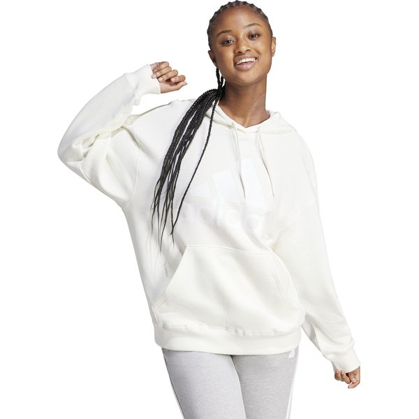 Bluza damska Essentials Big Logo Oversized Adidas - Beige