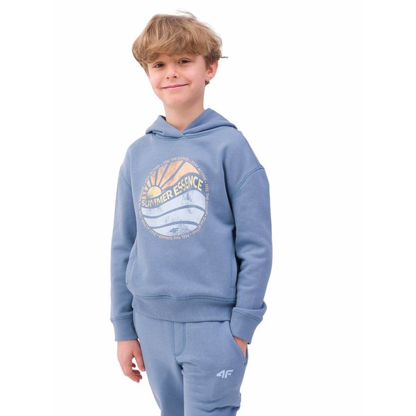 Bluza chłopięca 4FJWSS24TSWSM0935 4F - denim