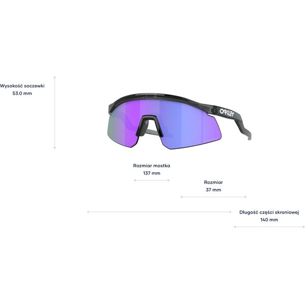 Okulary przeciwsłoneczne Hydra Oakley - crystal black prizm violet