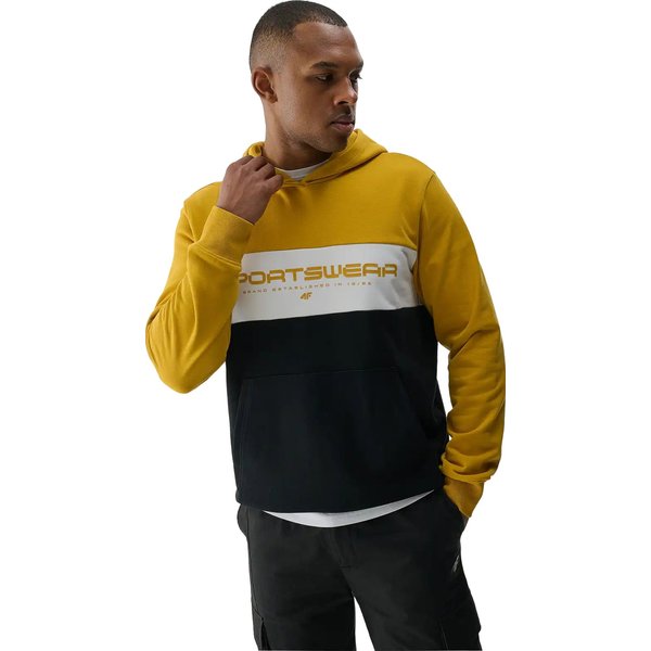 Bluza męska 4FWSS24TSWSM1032 4F - żółty