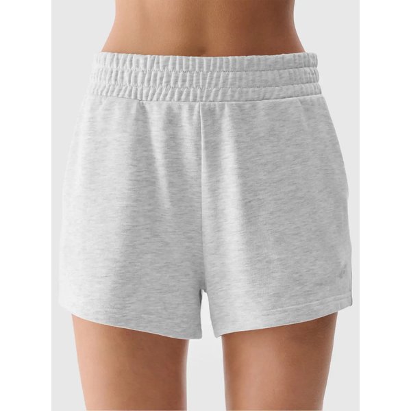 Spodenki damskie TSHOF542 4F - chłodny jasny szary melanż