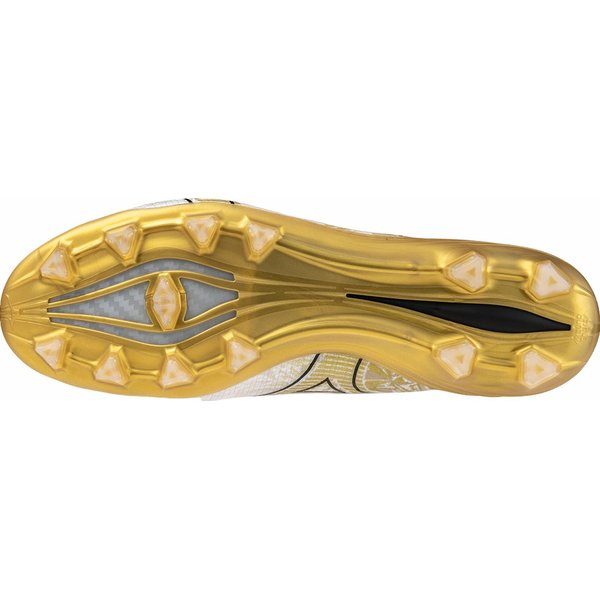 Buty piłkarskie, korki Alpha Japan Mizuno - White/GE Gold/Black