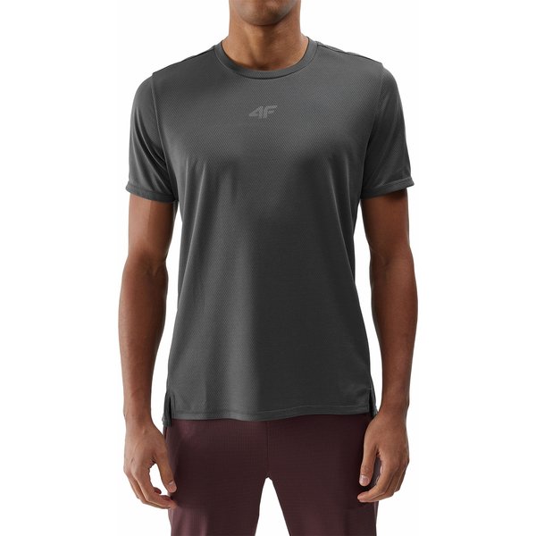 Koszulka męska 4FWSS24TFTSM702 4F - antracyt