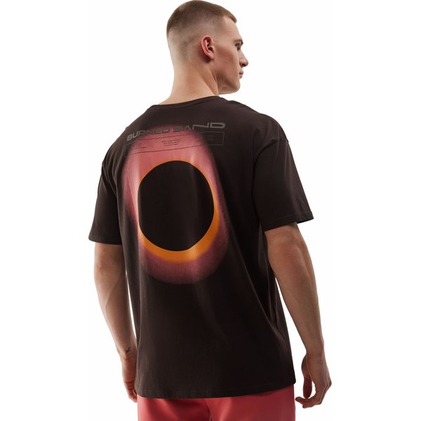 Koszulka męska 4FWSS24TTSHM1286 4F - ciemny brązowy