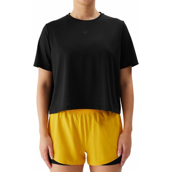 Koszulka damska 4FWSS24TFTSF709 4F - głęboka czerń