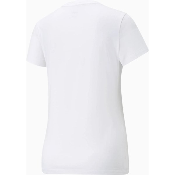Koszulka damska ESS+ Metallic Logo Tee Puma - biała