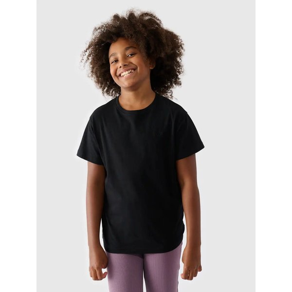 Koszulka dziewczęca TTSHF2332 4F - głęboka czerń