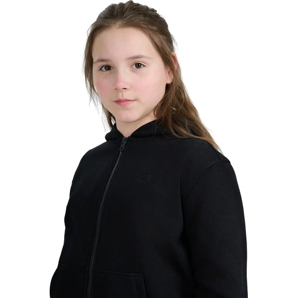 Bluza dziewczęca TSWSF1861 4F - głęboka czerń