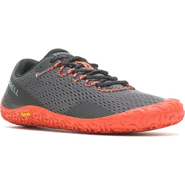 Buty do biegania barefoot Vapor Glove 6 Merrell - szare/pomarańczowe