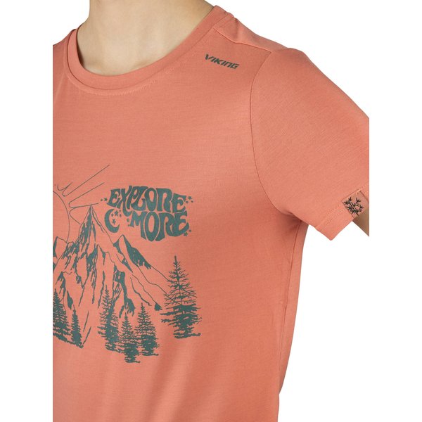 Koszulka damska Bamboo Hopi Viking - różowy