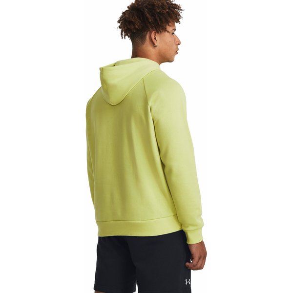 Bluza męska Rival Fleece Logo HD Under Armour - Lime Yellow / White