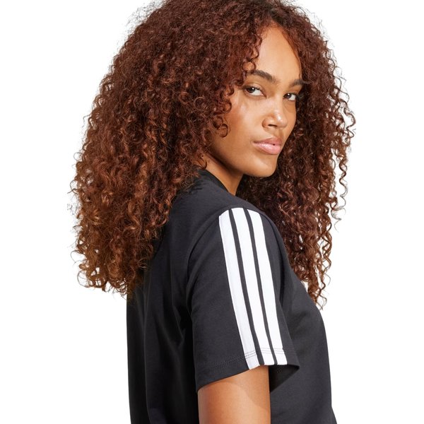 Koszulka damska Essentials 3-Stripes Adidas - black
