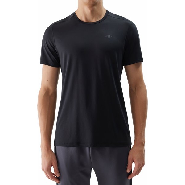 Koszulka męska 4FWSS24TFTSM598 4F - głęboka czerń