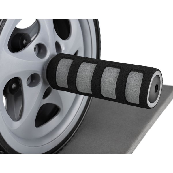 Wałek, kółko podwójne do ćwiczeń + mata pod kolana Gymtek - podwójne mata szare