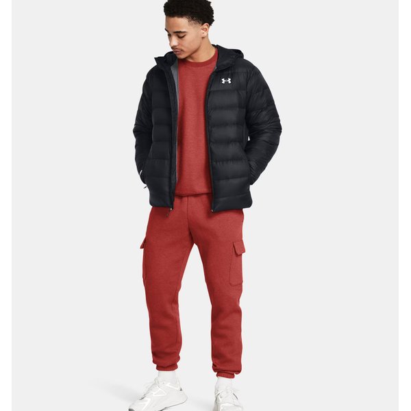 Kurtka puchowa męska Legend Down Hooded Jacket Under Armour - Black/Tech Blue