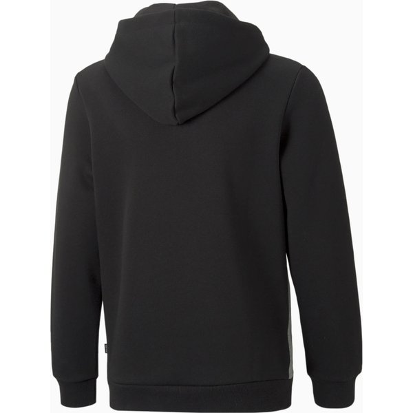 Bluza juniorska Essentials Block Hoodie Puma - czarna/szara