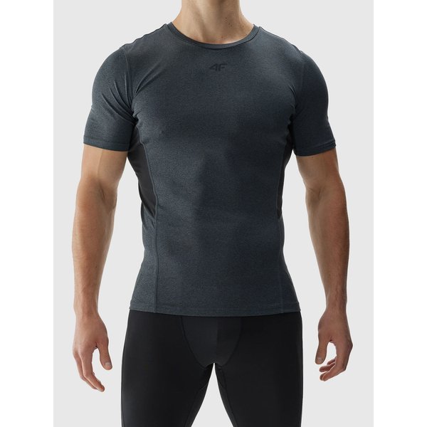 Koszulka męska TFTSM1004 4F - antracyt melanż