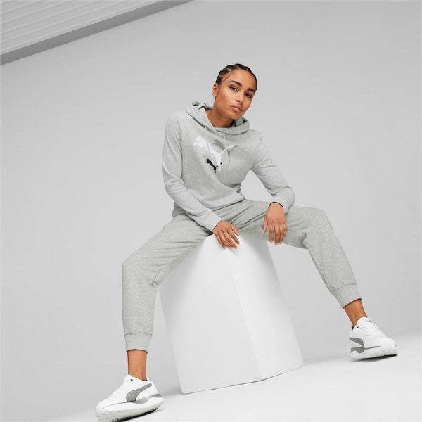 Spodnie dresowe damskie ESS+ Logo Power Puma - szare