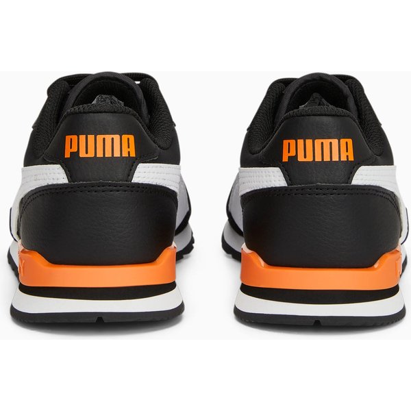 Buty Runner v3 Jr Puma - czarne/pomarańczowe