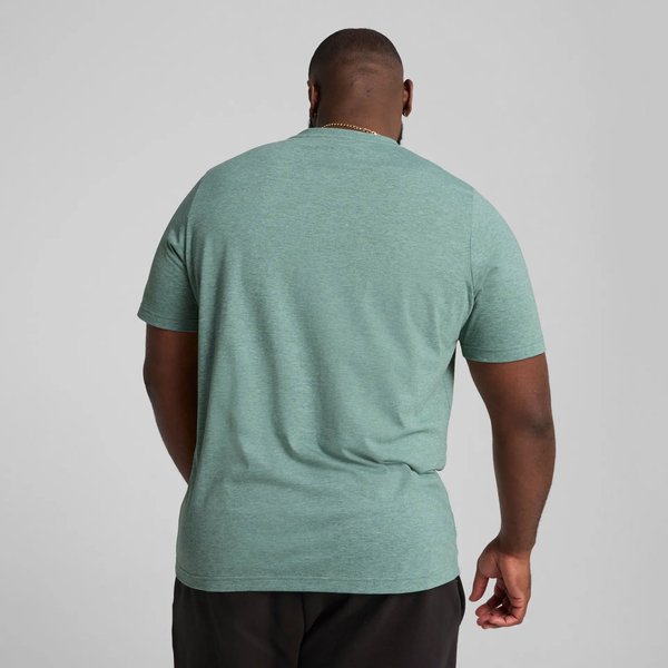 Koszulka męska Essentials No.1 Logo Heather Puma - Green Moon