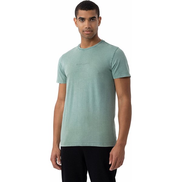 Koszulka męska 4FAW23TTSHM0870 4F - mięta