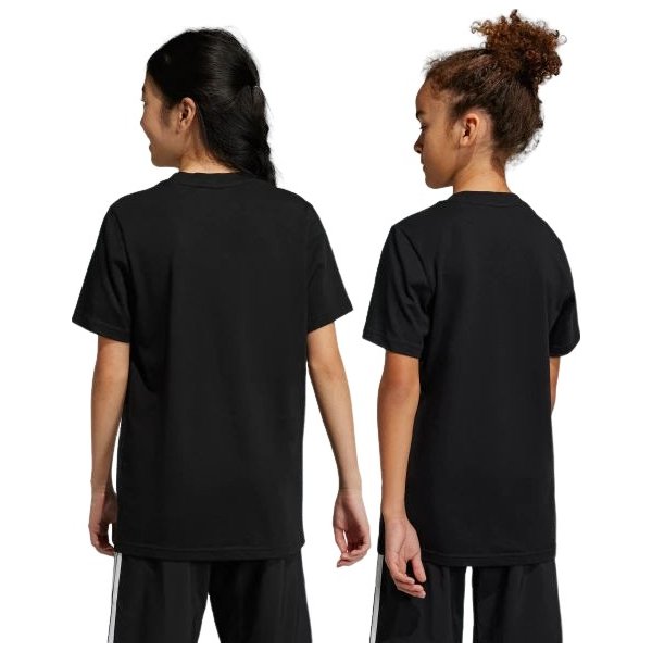 Koszulka juniorska Essentials Small Logo Cotton Tee Adidas - czarny