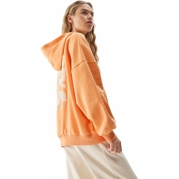 Bluza damska 4FAW23TSWSF698 4F - pomarańcz