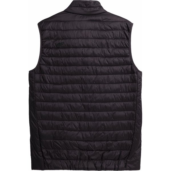 Kamizelka męska 4FAW23TVESM062 4F - ciemny brązowy