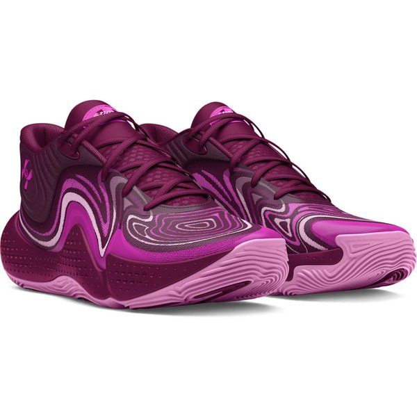 Buty koszykarskie Spawn 6 Mid Under Armour - fioletowy