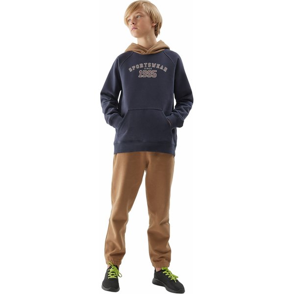 Bluza chłopięca 4FJAW23TSWSM651 4F - granat