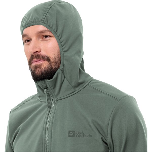 Softshell męski Bornberg Hoody Jack Wolfskin - hedge green