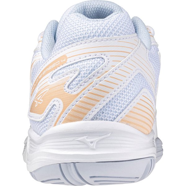 Buty halowe Cyclone Speed 4 Mizuno - White/Peach Parfait/Halogen Blue
