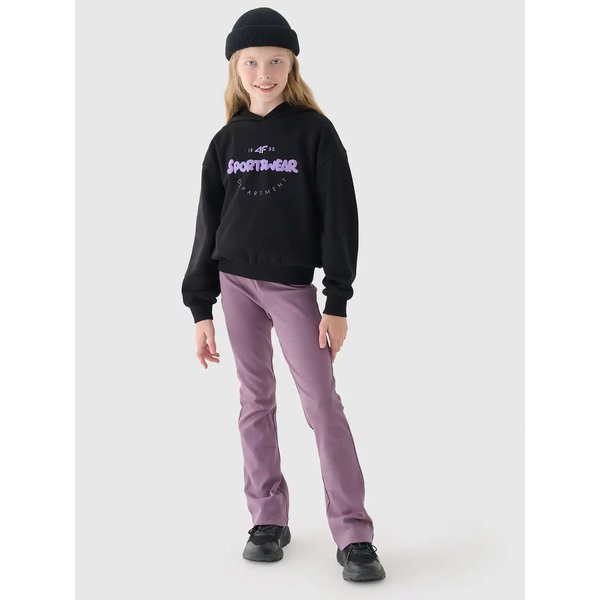 Bluza dziewczęca TSWSF1213 4F - głęboka czerń