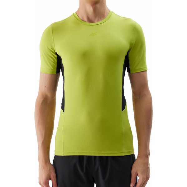 Koszulka męska 4FWSS24TFTSM600 4F - soczysta zieleń