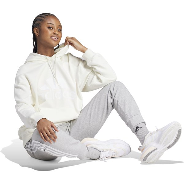 Bluza damska Essentials Big Logo Oversized Adidas - Beige