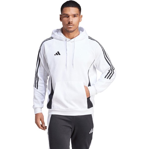Bluza męska Tiro 24 Sweat Hooded Adidas - biała