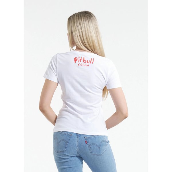 Koszulka damska Watercolor Pitbull West Coast - White