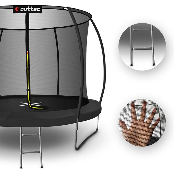 Trampolina Pumpkin 366cm 12ft Outtec - czarna