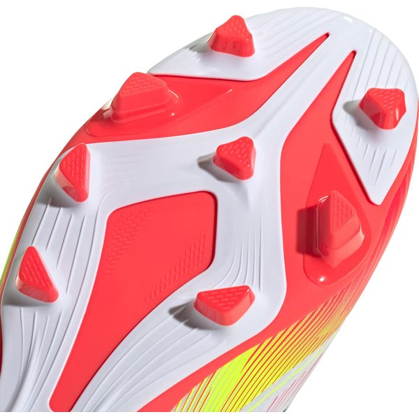 Buty piłkarskie, korki F50 Club FG/MG Adidas - Cloud White/Core Black/Solar Yellow