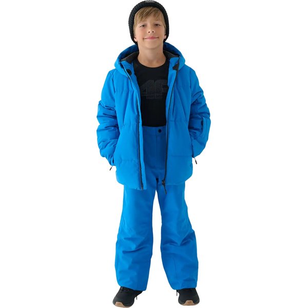 Kurtka narciarska juniorska TTJAM534 4F - niebieski