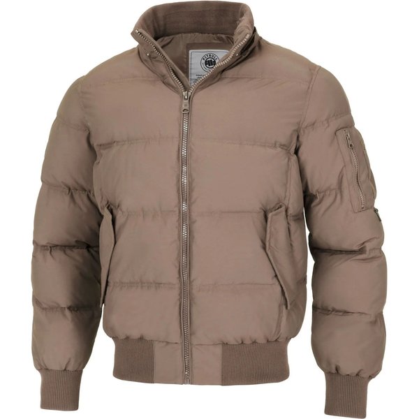 Kurtka męska Burnt Quilted Hooded Jacket Pitbull West Coast - Dark Sand