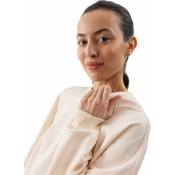 Bluza damska 4FWSS24TSWSF1055 4F - kremowy