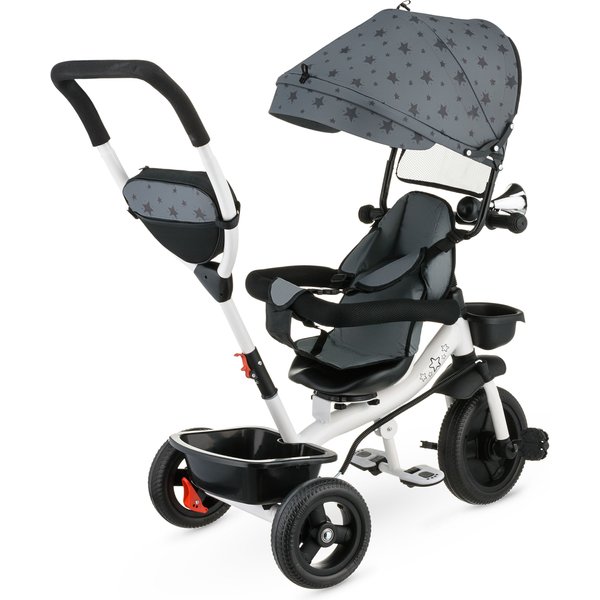 Rowerek trójkołowy 3w1 obracany Stars - gwiazdki