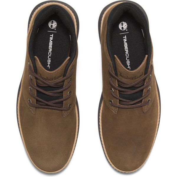 Sneakersy Hudson Road Mid Lace Up Chukka Boot Timberland - dark brown nubuck